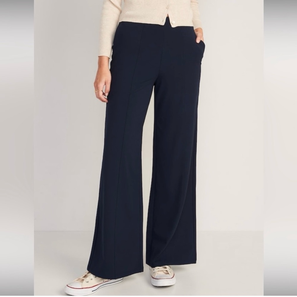 Old Navy Women's Wide Leg Pants - Navy